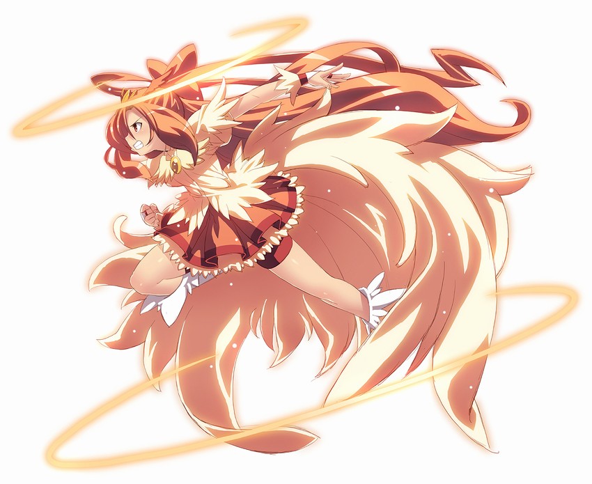 hino akane and cure sunny (precure and 1 more) drawn by tasaka_shinnosuke