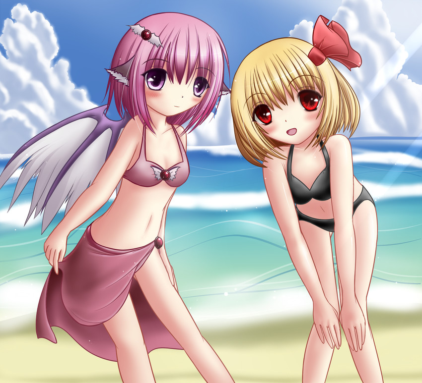 rumia and mystia lorelei (touhou) drawn by rishu_(stilla_stella)