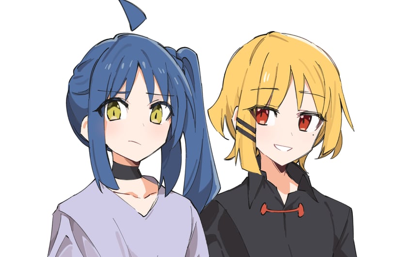 ijichi nijika and yamada ryo (bocchi the rock!) drawn by eri_(erikiri)