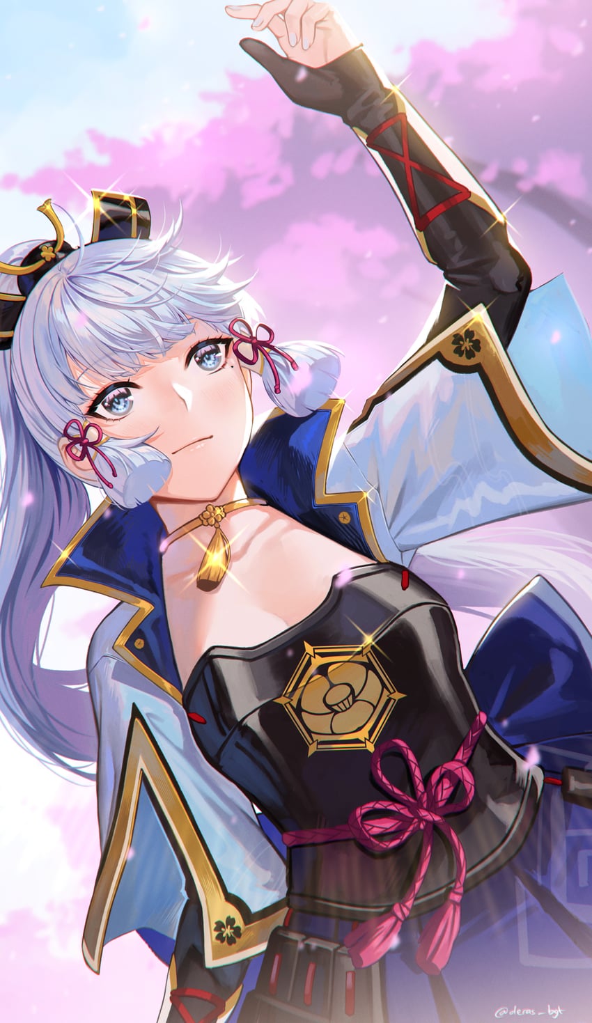 kamisato ayaka (genshin impact) drawn by deras