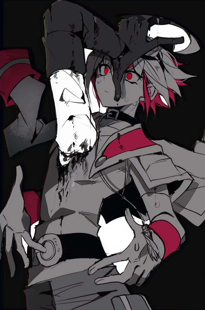sakaki yuya (yu-gi-oh! and 1 more) drawn by teketeke_(tasutekete)