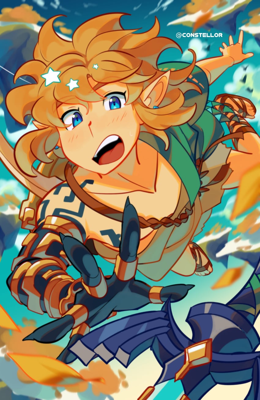 link (the legend of zelda and 1 more) drawn by constellor