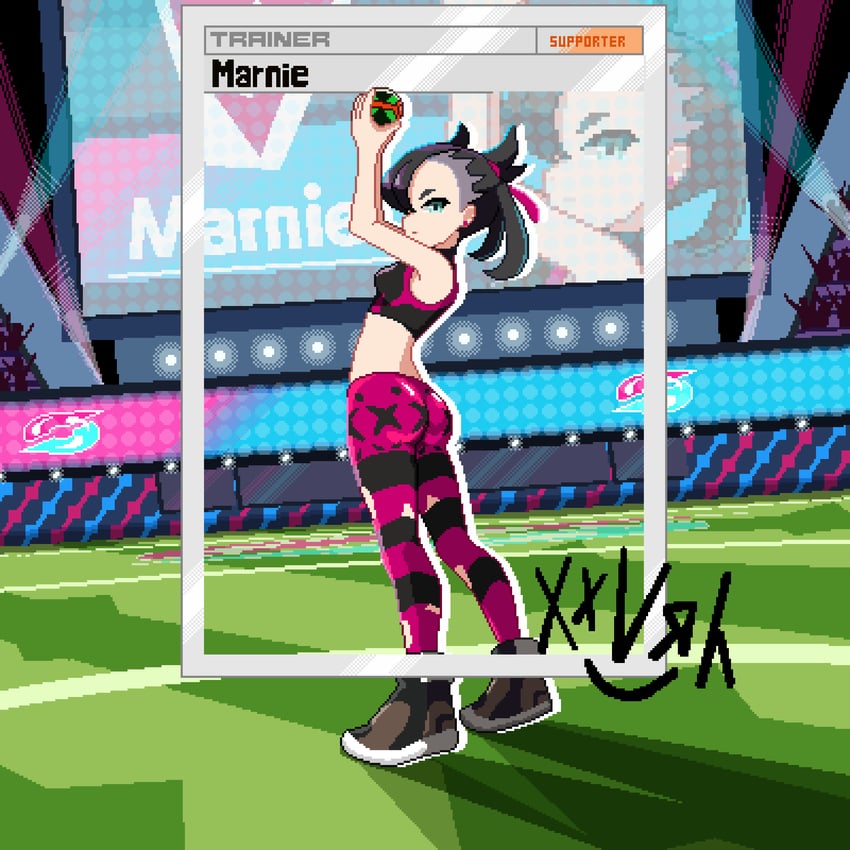 marnie (pokemon and 1 more) drawn by whitte_komett