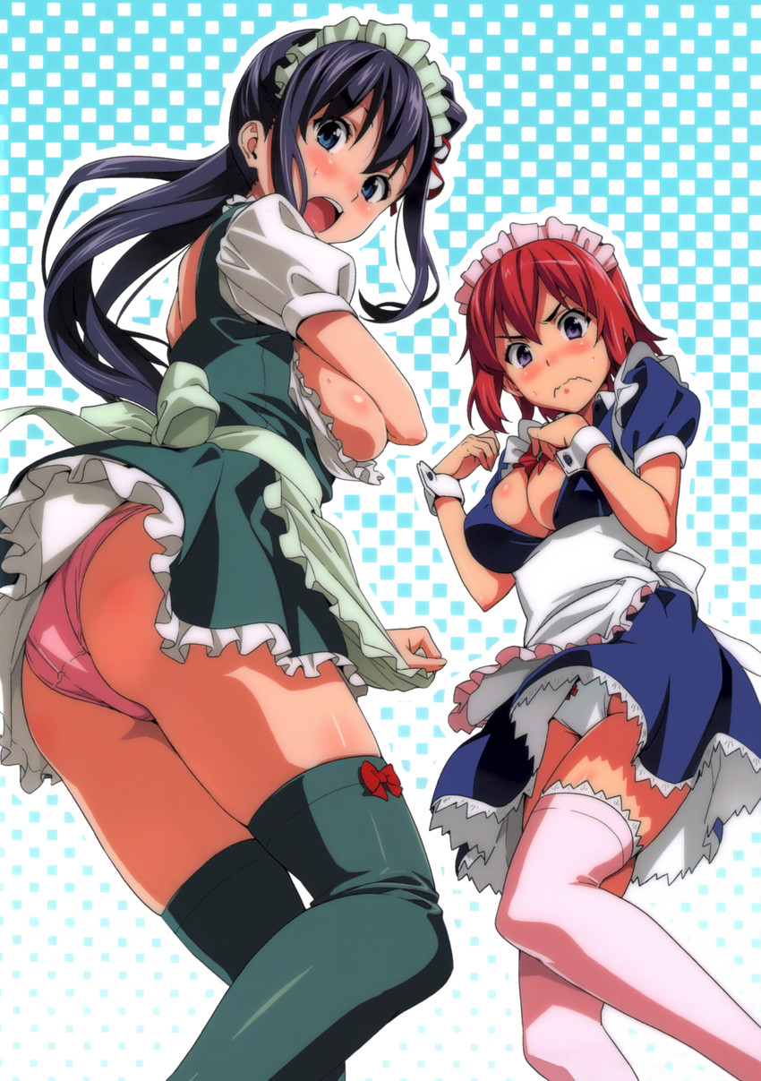 amaya haruko and shinatsu azuki (maken-ki!) drawn by takeda_hiromitsu