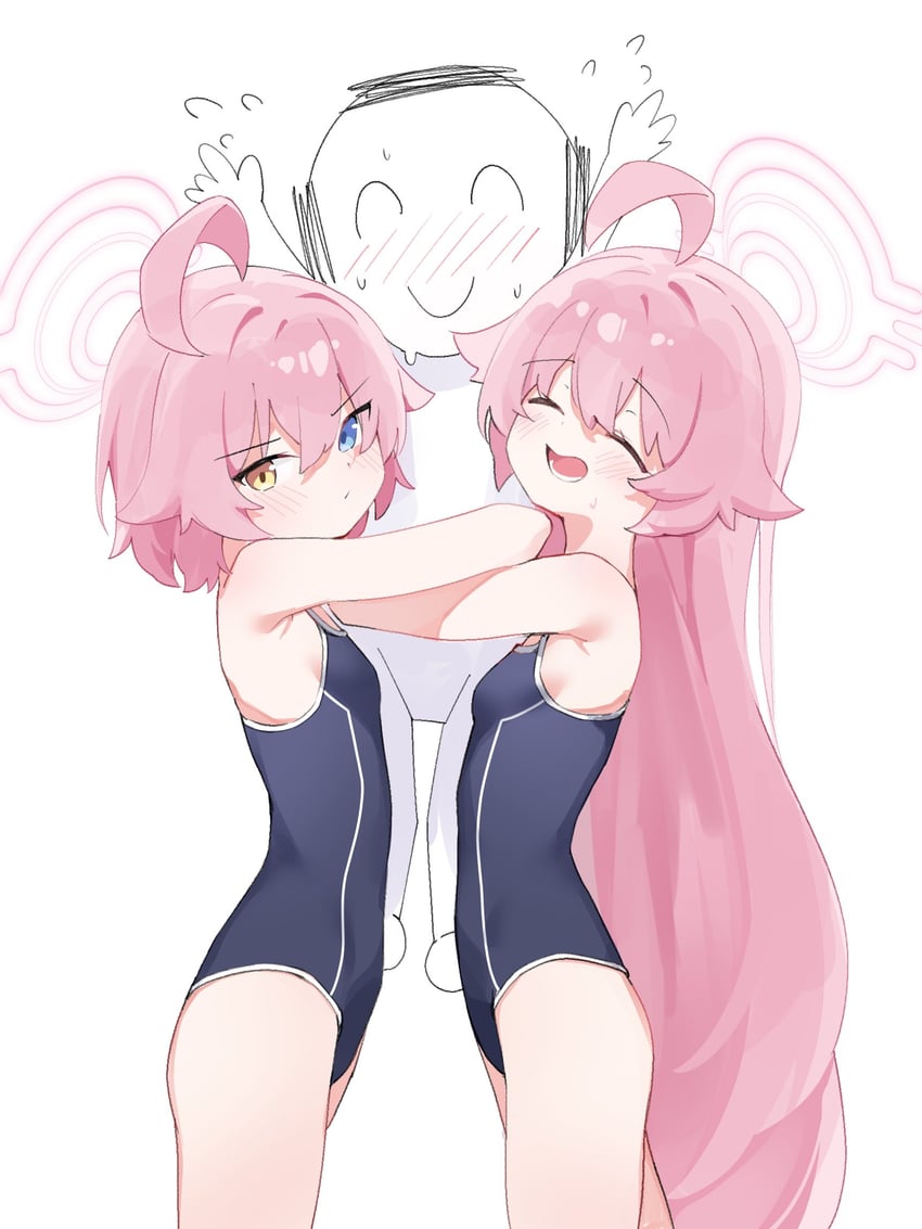 sensei, doodle sensei, and hoshino (blue archive) drawn by arsyky14