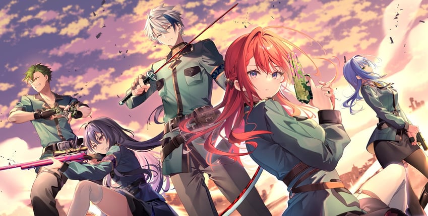 shinohara kaguya, azuma yuuri, yumeura rindou, takanashi haru, and asaharu yuyuki (yuusha shoukougun) drawn by riichu