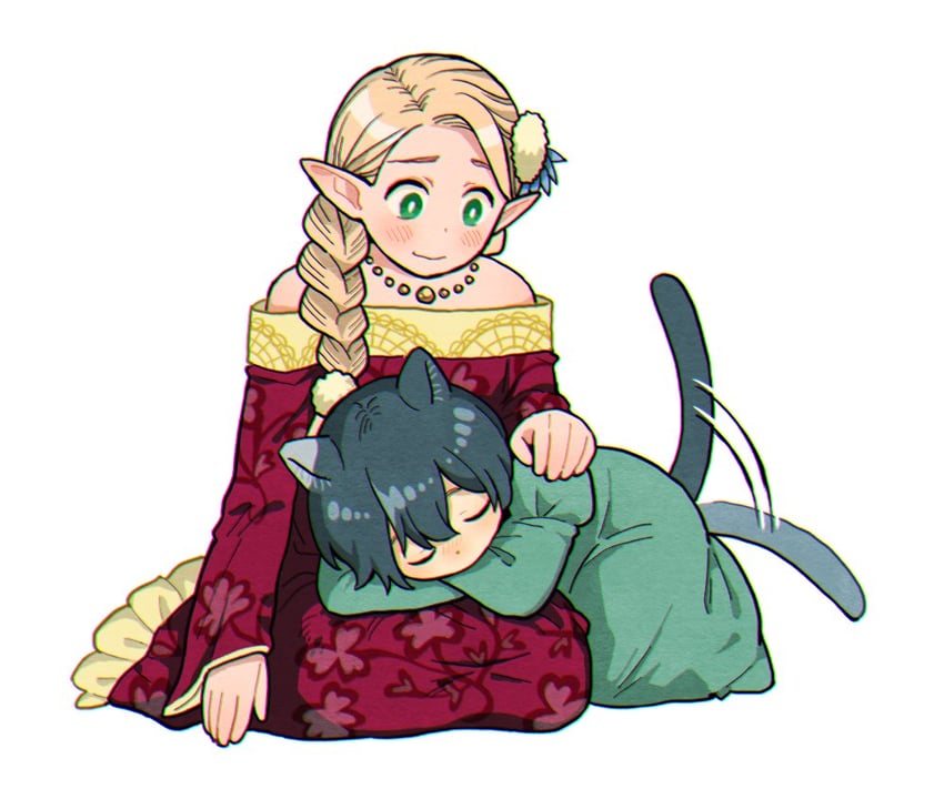 marcille donato and izutsumi (dungeon meshi) drawn by tada_kaoru