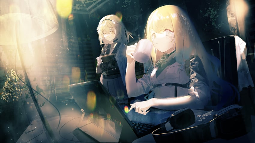 zeta and x95 (girls' frontline and 1 more) drawn by dori_(artist)