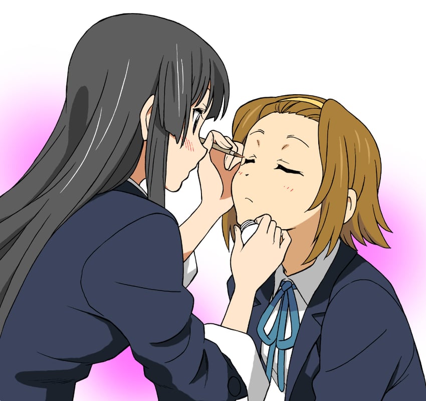 akiyama mio and tainaka ritsu (k-on!) drawn by baba_tamio