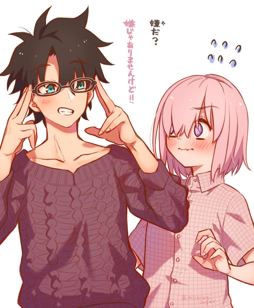 mash kyrielight and fujimaru ritsuka (fate and 1 more) drawn by mitsurugi_sugar
