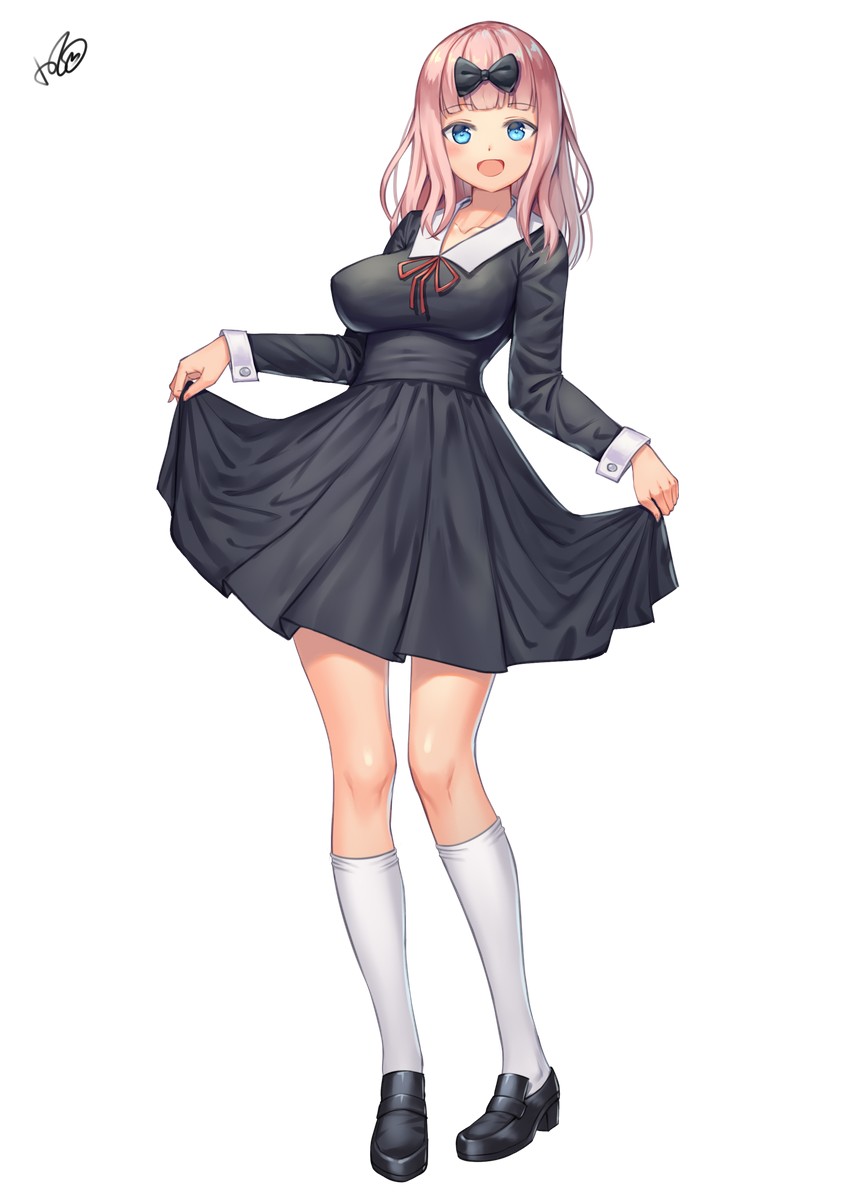 fujiwara chika (kaguya-sama wa kokurasetai ~tensai-tachi no renai zunousen~) drawn by xiaoxi0619