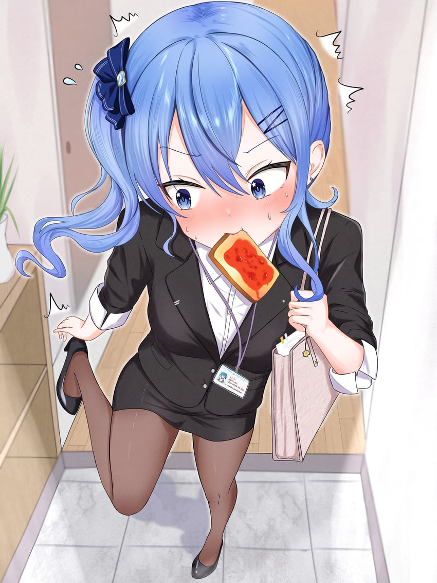 hoshimachi suisei (hololive and 1 more) drawn by aresiasitennou