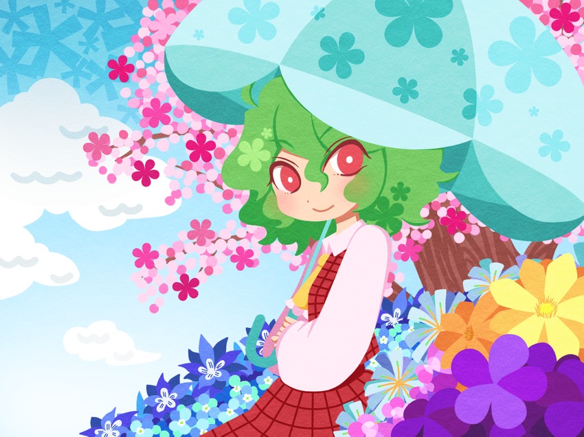 kazami yuuka (touhou) drawn by hijiri_(xxhizirixx)
