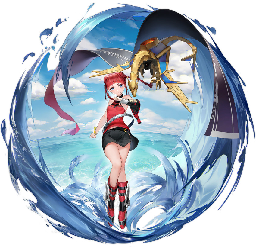 asukagawa chise and goldburn (azur lane and 2 more) drawn by kurumi_(recycllamo)