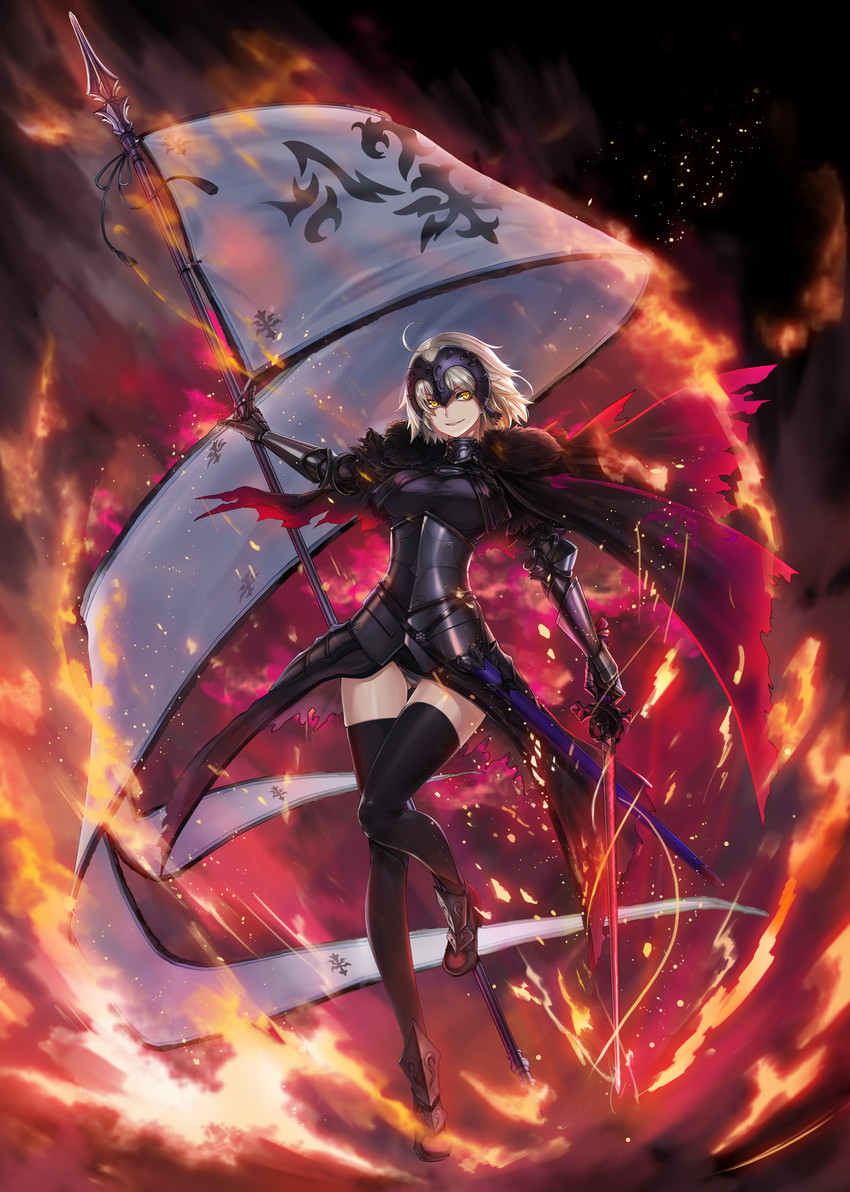 jeanne d'arc alter (fate and 1 more) drawn by mhg_(hellma)