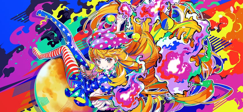 clownpiece (touhou and 1 more) drawn by shachi_no_maru