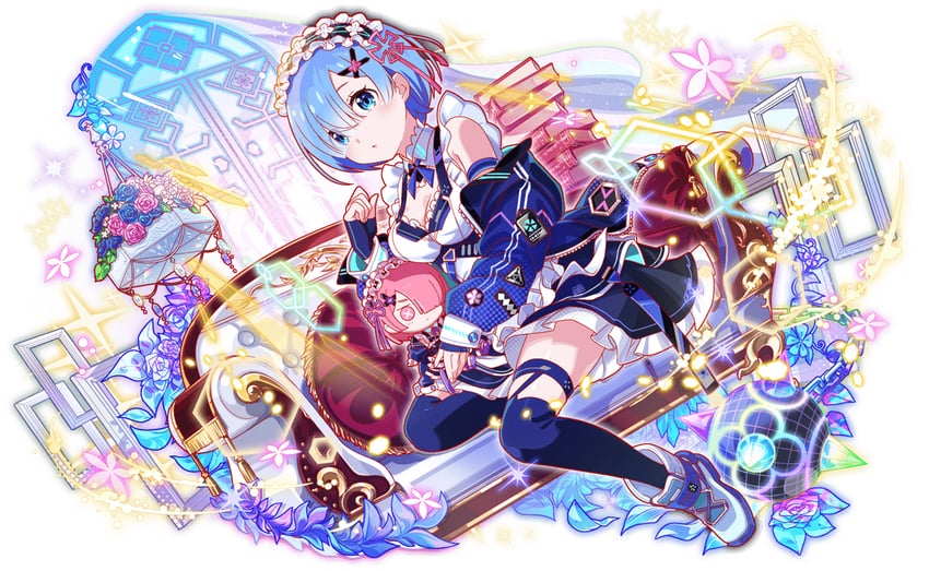rem and ram (re:zero kara hajimeru isekai seikatsu and 1 more)