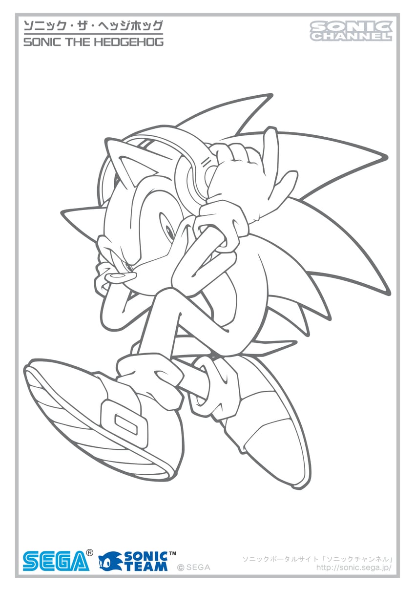 sonic the hedgehog (sonic and 1 more) drawn by uekawa_yuji