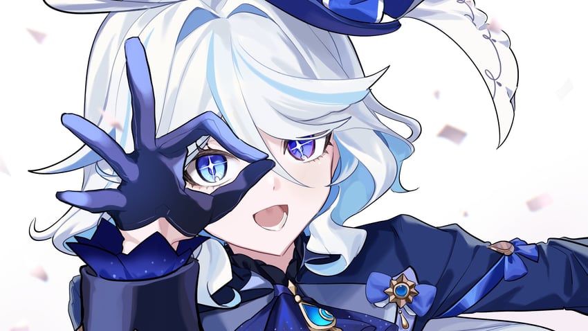 furina (genshin impact and 1 more) drawn by zeijaku