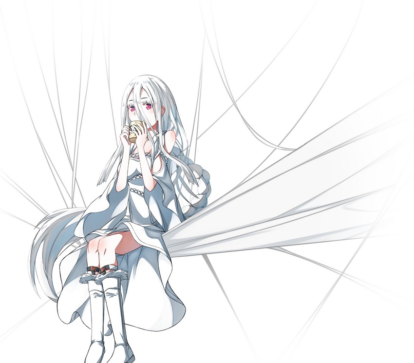 shiraori and ariel (kumo desu ga nani ka?) drawn by skyzzed