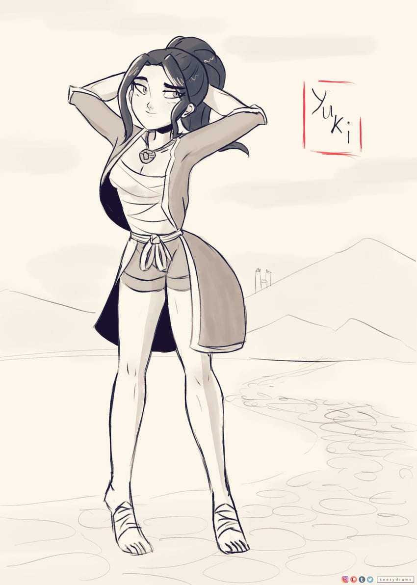yuki tsubaki (daikaiju yuki) drawn by keetydraws