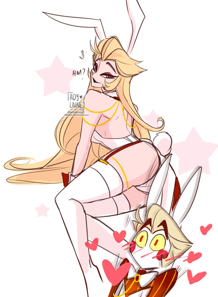lucifer morningstar and lilith (hazbin hotel) drawn by adylaineart