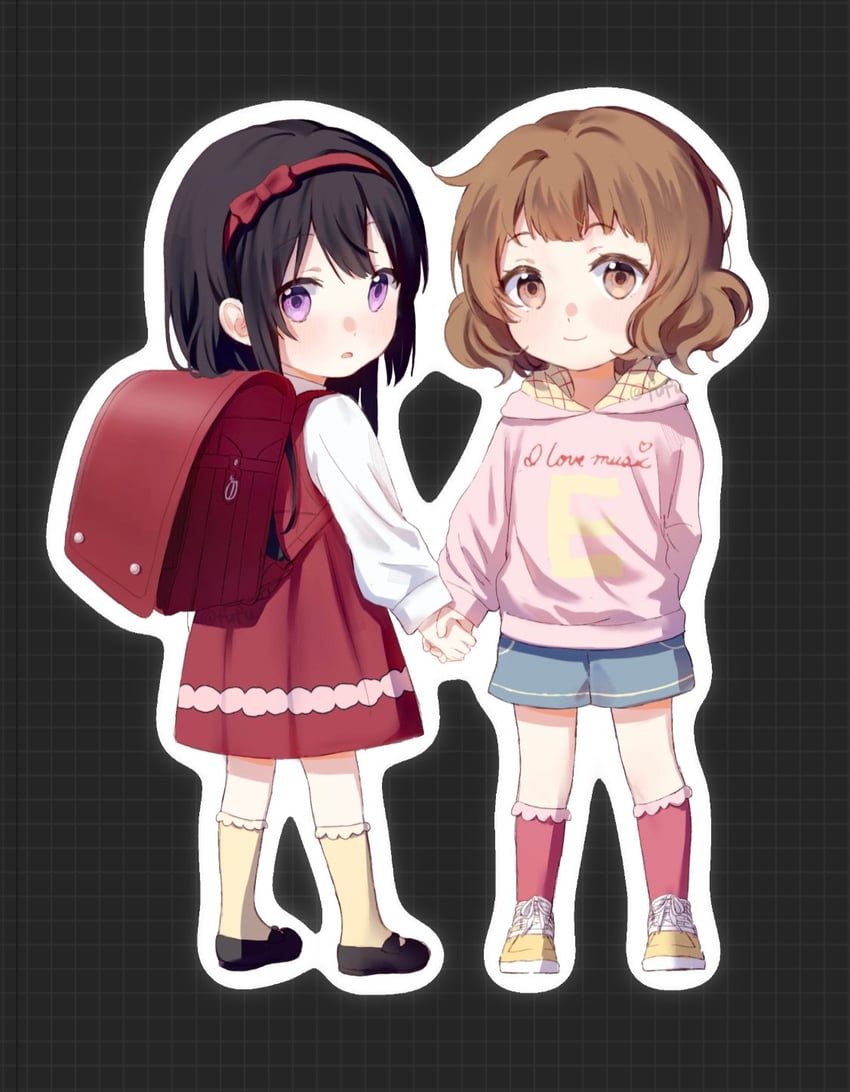 oumae kumiko and kousaka reina (hibike! euphonium) drawn by fufu_060211