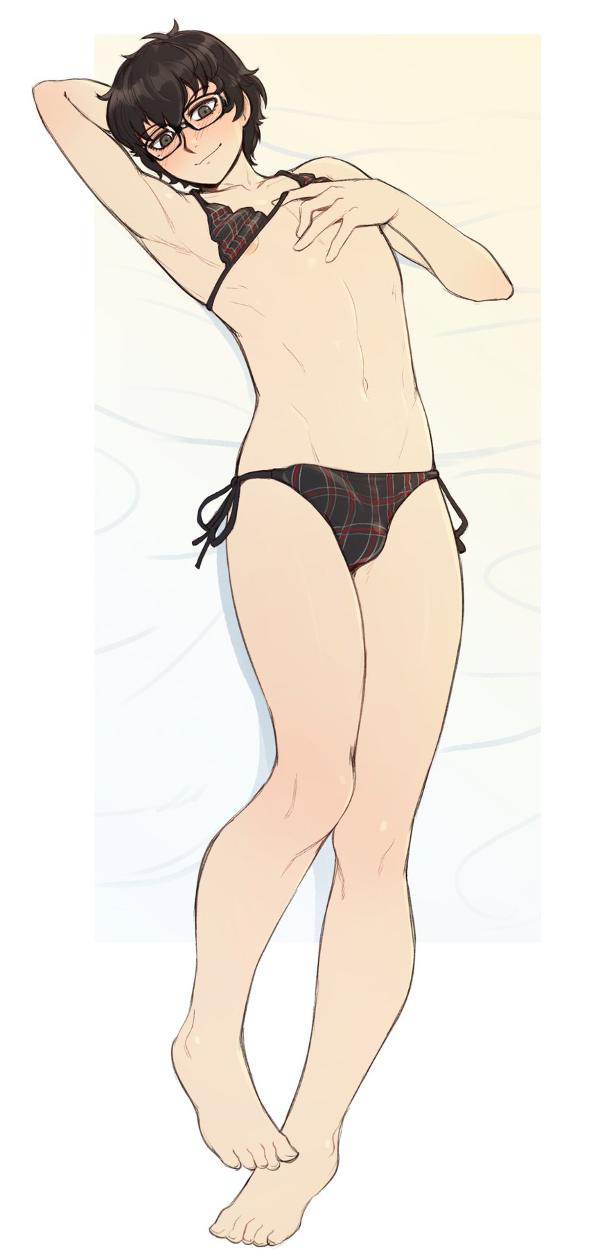 amamiya ren (persona and 1 more) drawn by ittla