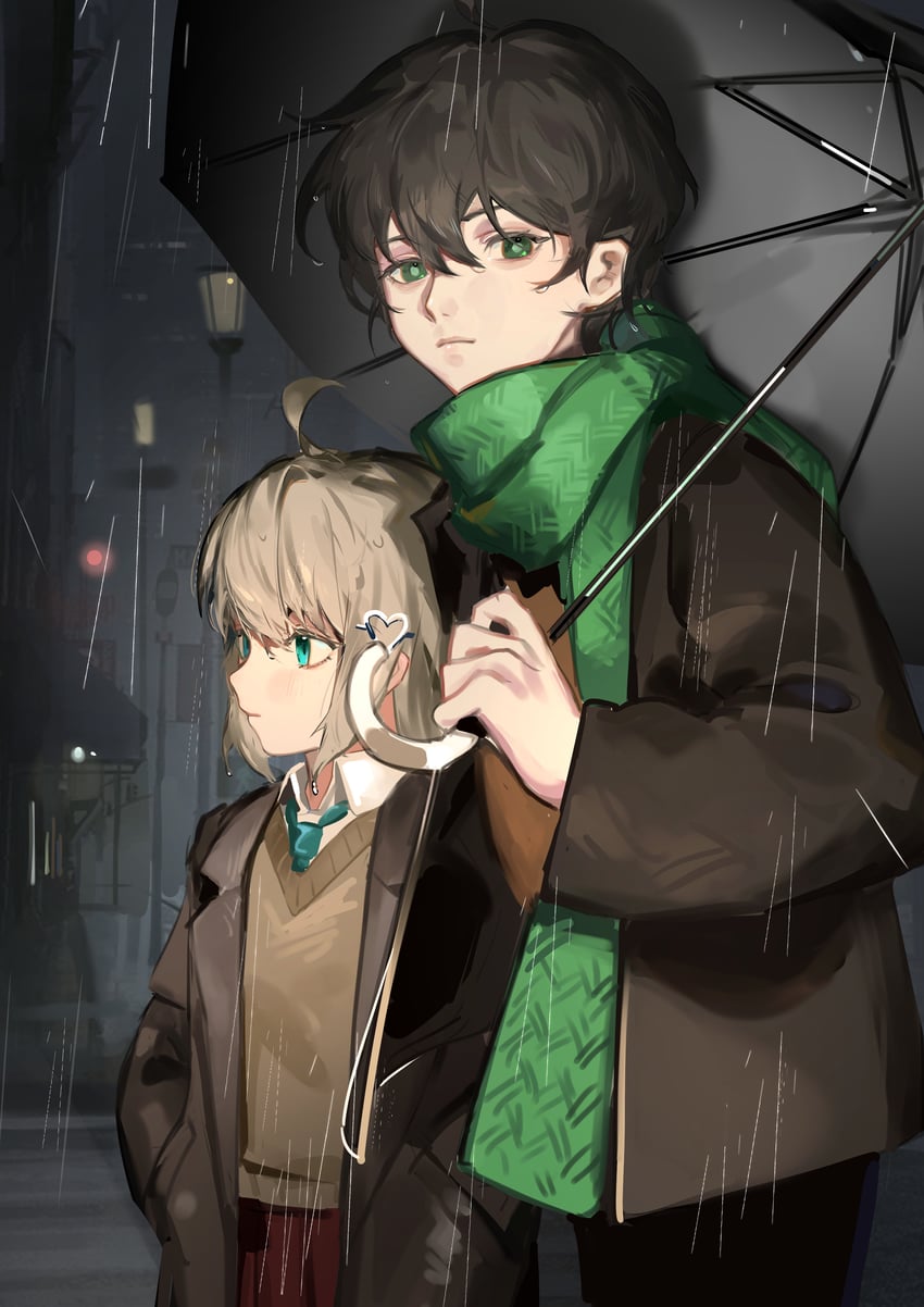 neuro-sama and vedal987 (vedal ai) drawn by sorenftt