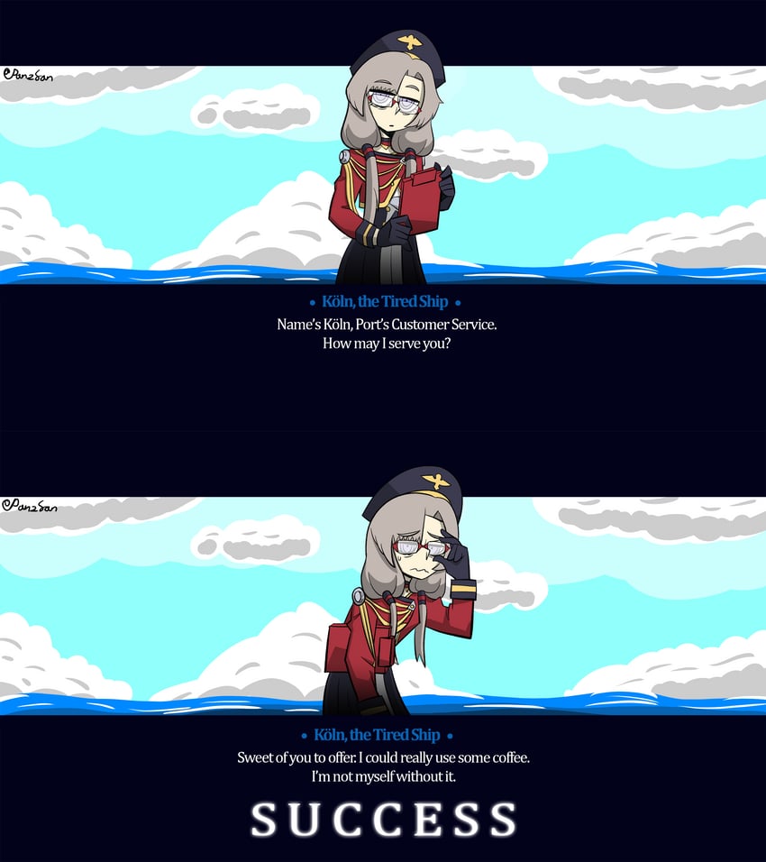 koeln (azur lane and 1 more) drawn by panzsan