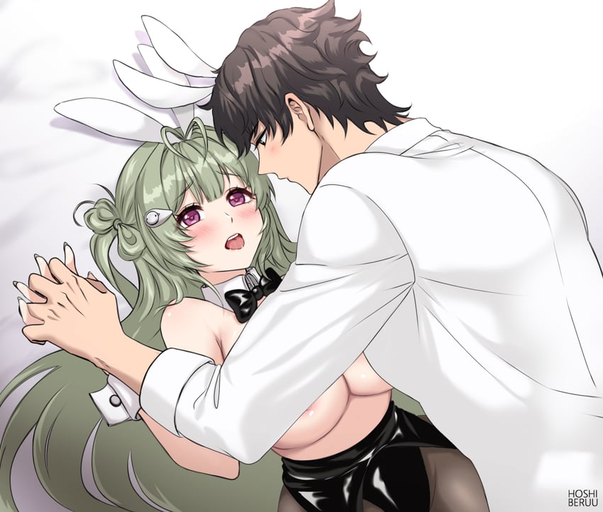 commander and soda (goddess of victory: nikke) drawn by hoshiberuu
