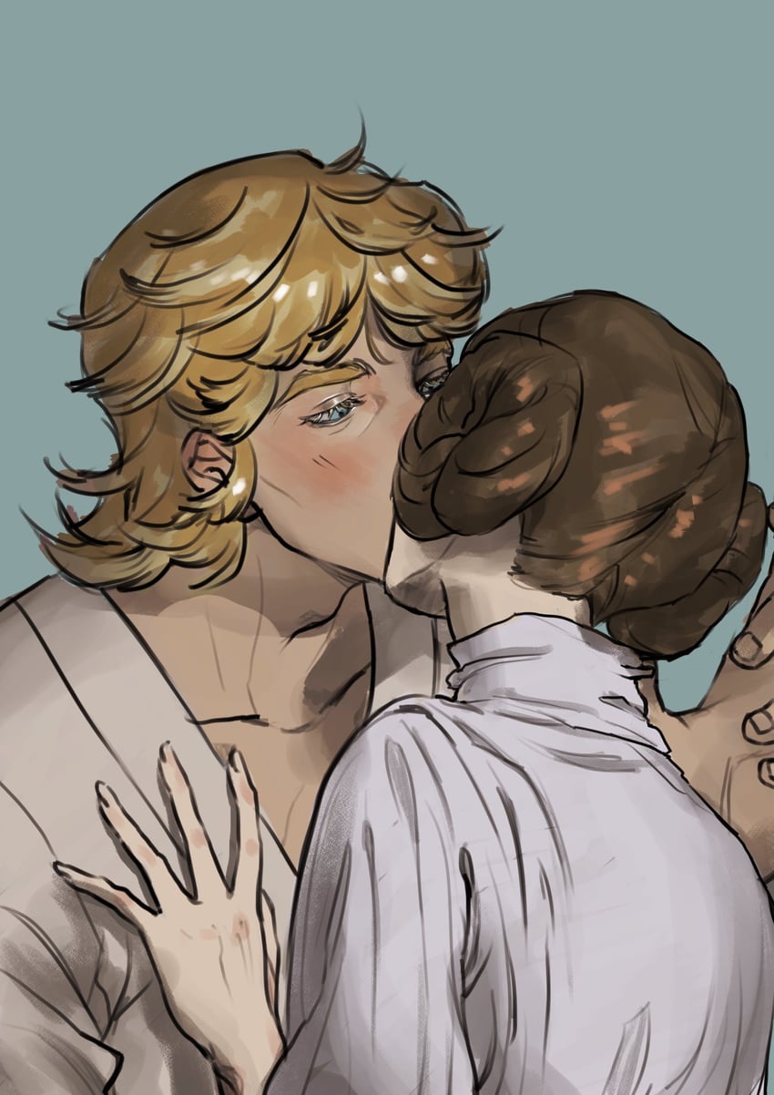 princess leia and luke skywalker (star wars and 1 more) drawn by 2sunoftatooine
