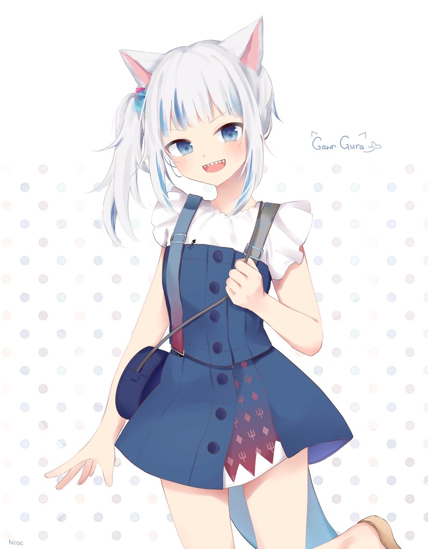 gawr gura (hololive and 1 more) drawn by nroc