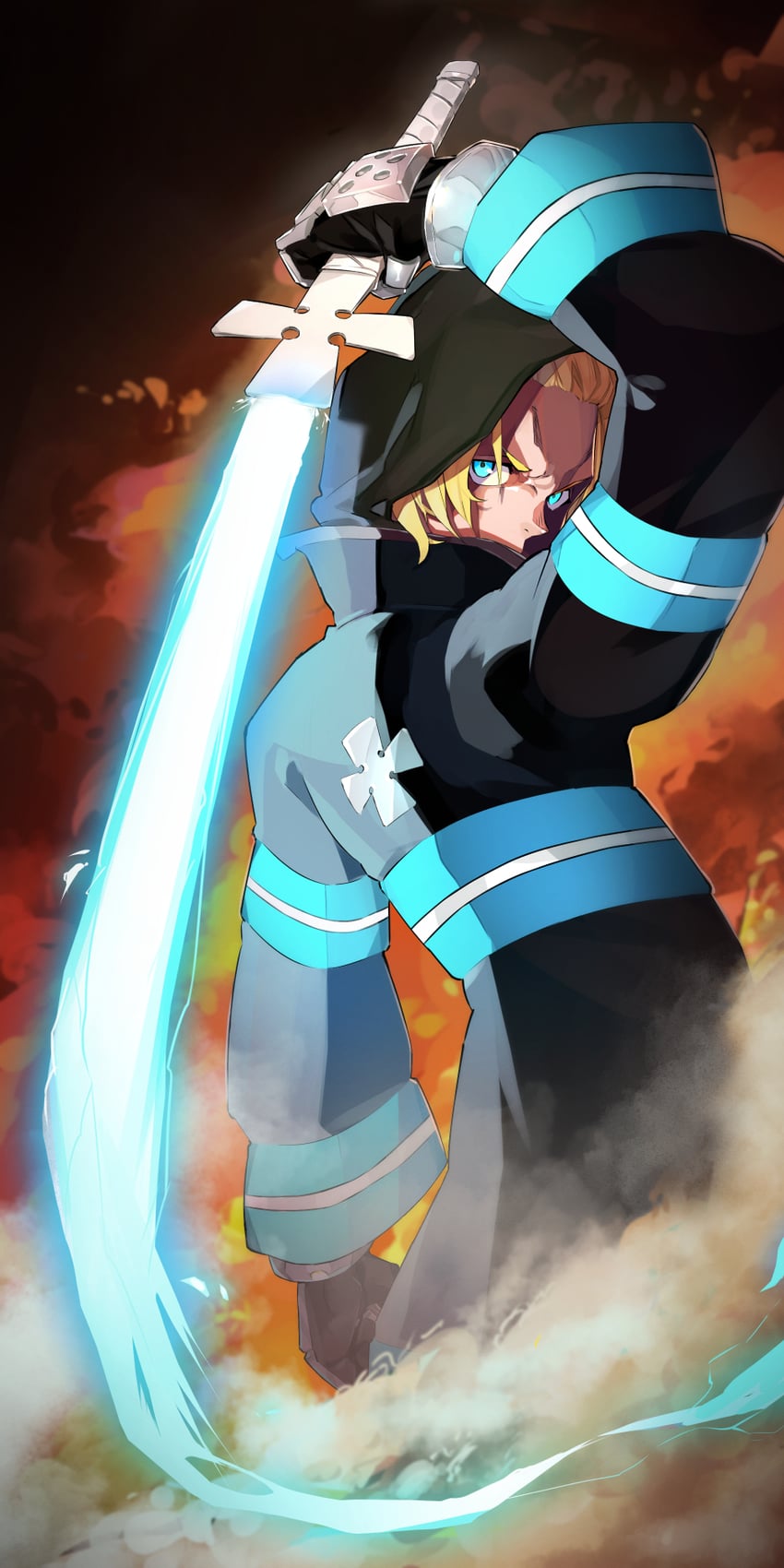 arthur boyle (en'en no shouboutai) drawn by ibaraki_shun