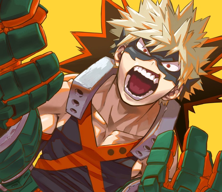 bakugou katsuki (boku no hero academia) drawn by yomoyama_yotabanashi