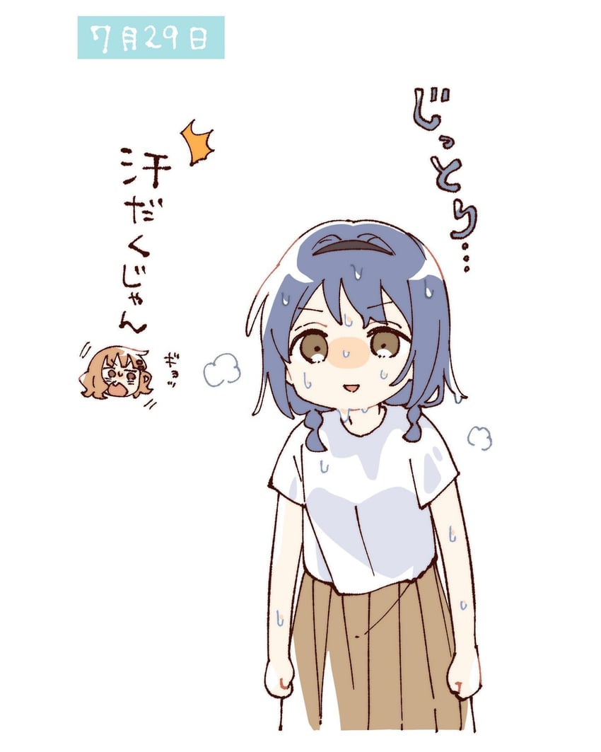 oomuro sakurako and furutani himawari (yuruyuri) drawn by namori