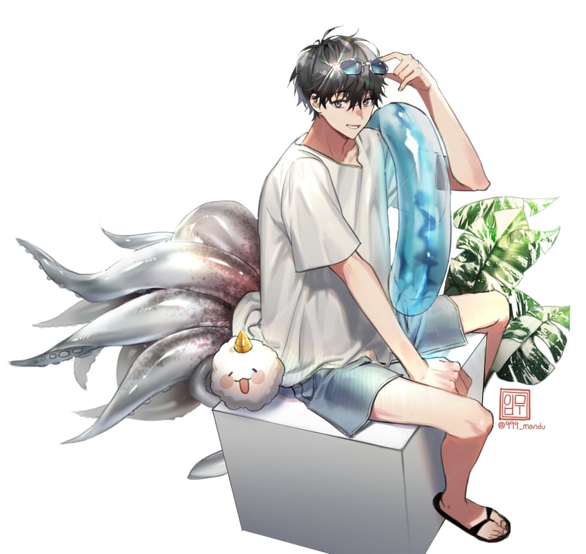 kim dokja and biyoo (omniscient reader's viewpoint) drawn by 999_mandu