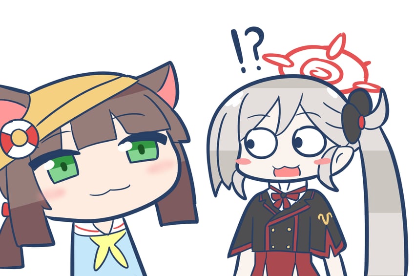 mutsuki and ookubo rumi (blue archive and 2 more) drawn by aoirocombo