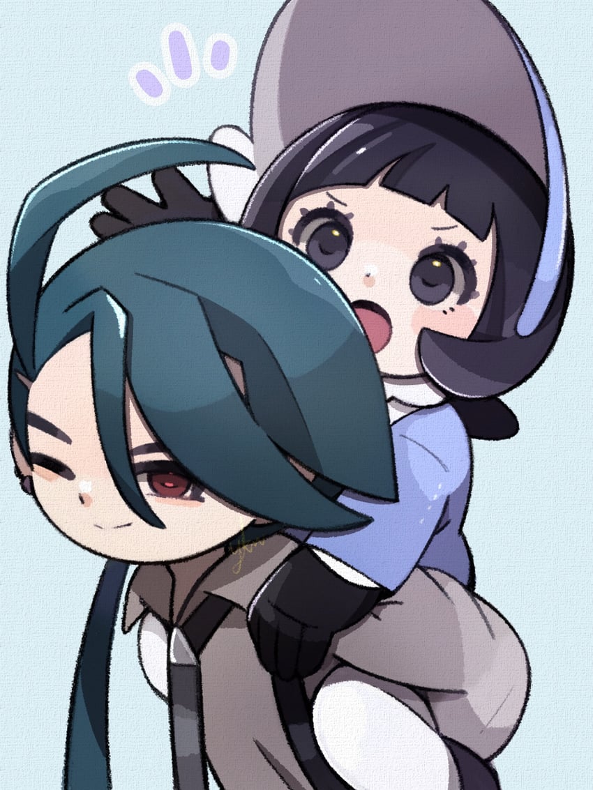 rika and poppy (pokemon and 1 more) drawn by yknsugar