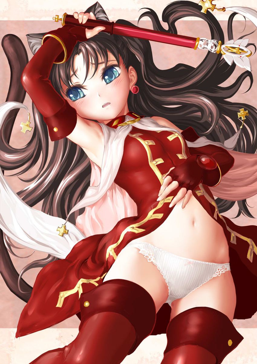 tohsaka rin, magical ruby, and kaleido ruby (fate and 1 more) drawn by yasu_sakana
