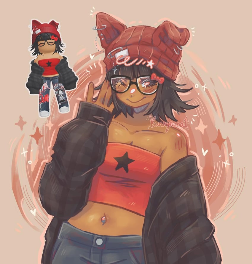 player character (roblox) drawn by bunnynana1