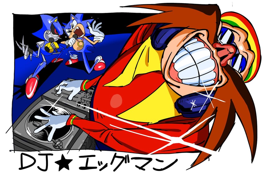 sonic the hedgehog, dr. eggman, metal sonic, and classic eggman (sonic and 2 more) drawn by tokiwa757