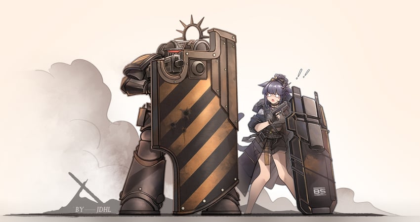 jessica, adeptus astartes, and jessica the liberated (arknights and 1 more) drawn by jdhlfire