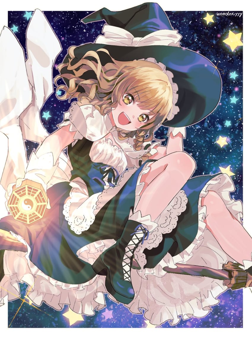 kirisame marisa (touhou and 1 more) drawn by kuroda_(kuro_yyy)