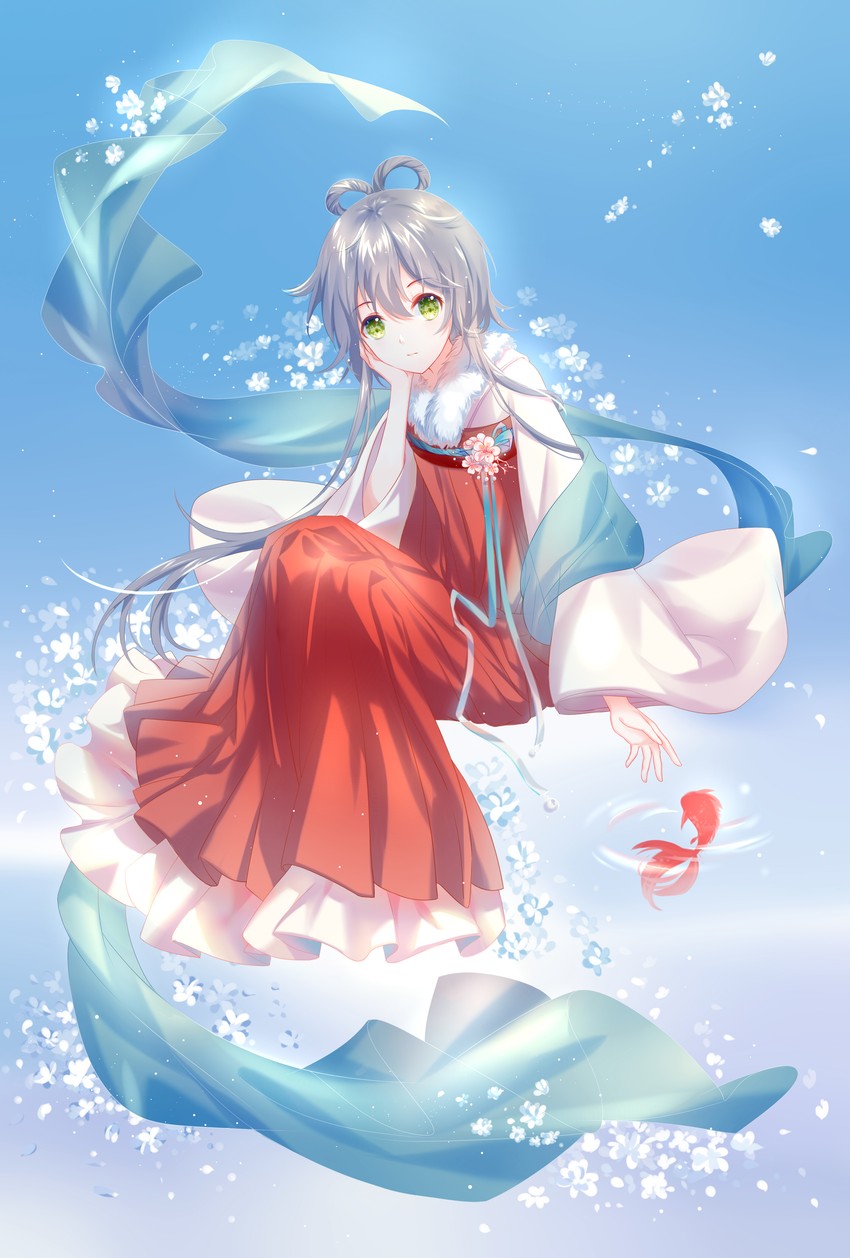 luo tianyi (vocaloid and 1 more) drawn by yaduo