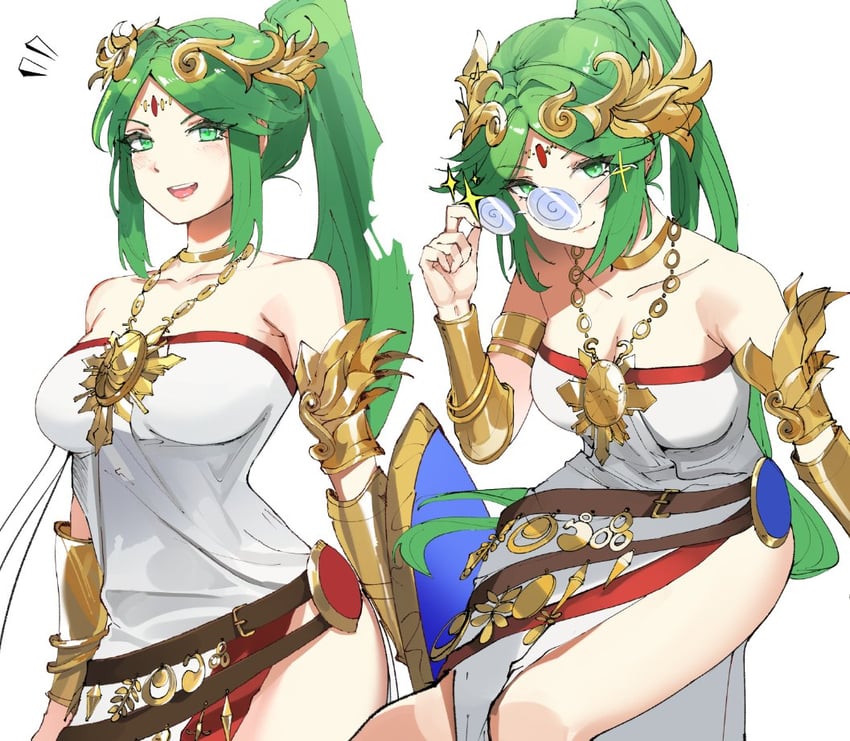 palutena (kid icarus and 1 more) drawn by ormille
