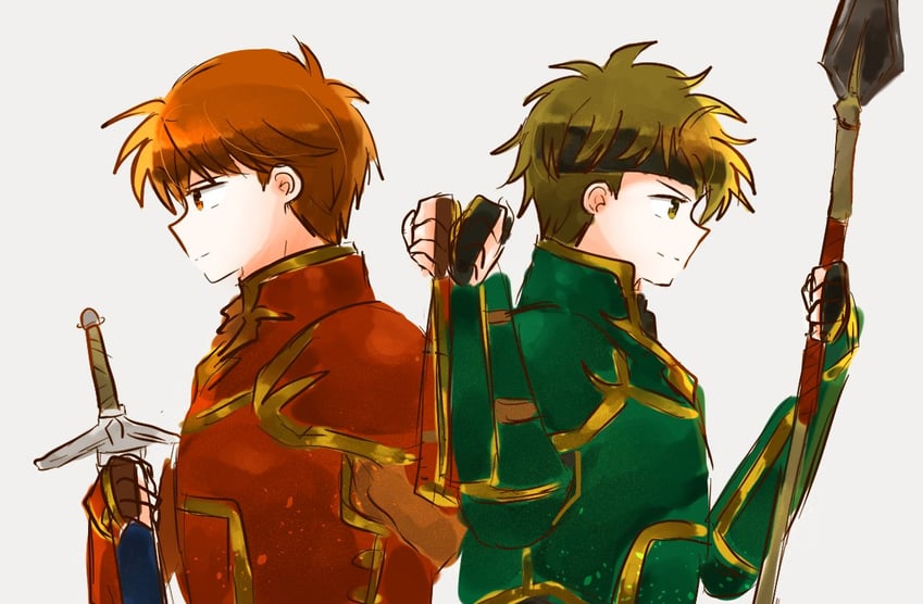 sain and kent (fire emblem and 1 more) drawn by akmd125