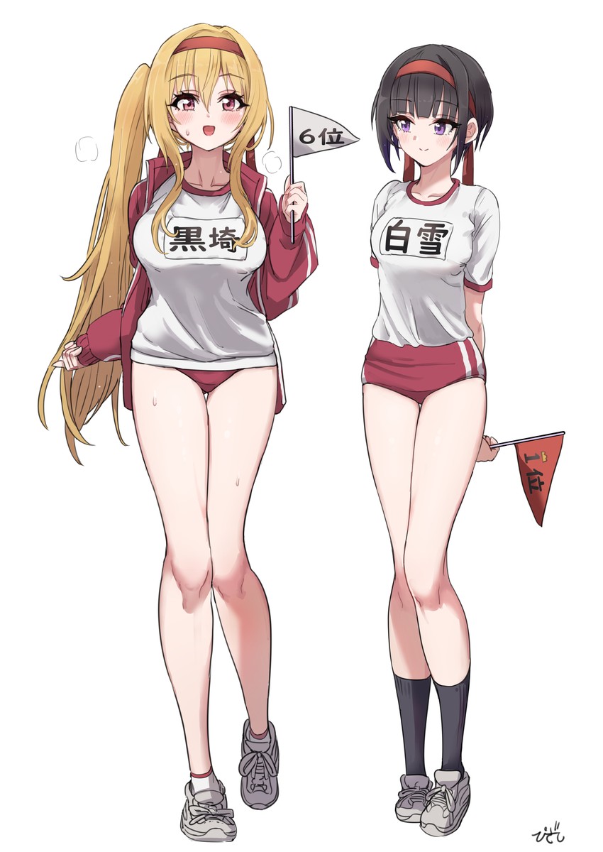 shirayuki chiyo and kurosaki chitose (idolmaster and 1 more) drawn by pizzasi