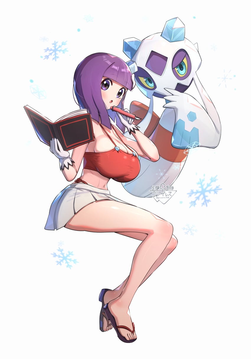 froslass and shauntal (pokemon and 1 more) drawn by gonzarez