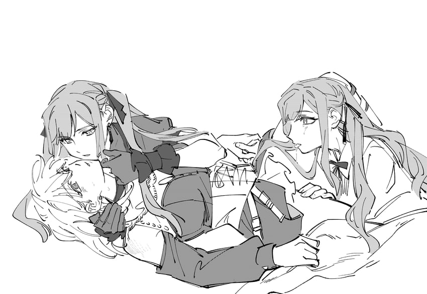 togawa sakiko, misumi uika, oblivionis, and doloris (bang dream! and 1 more) drawn by nideaneng